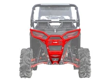 SuperATV Heavy Duty Rear Bumper for Polaris RZR S 1000 (2016-2020) - Red