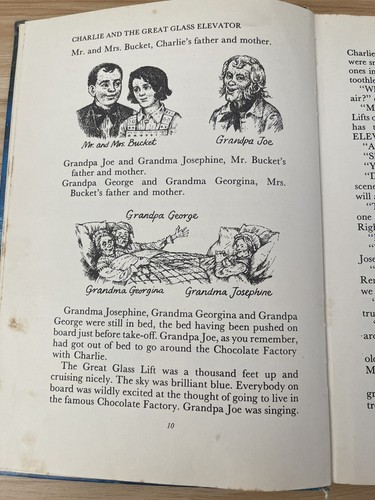 Charlie And The Great Glass Elevator by Roald Dahl HC 3rd Edition 1976 Rare Book - Picture 11 of 18