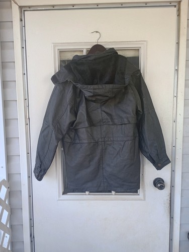 Lion Force Genuine Leather Snap And Zip Full Coat Sz XL(18) - Picture 2 of 12