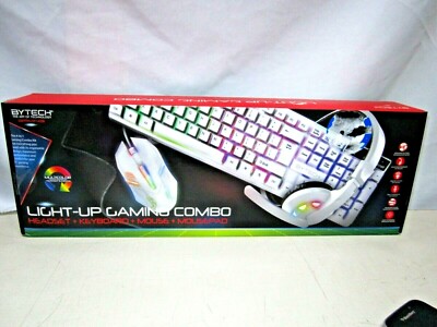 Gaming LightUp Gaming Combo headset keyboard mouse/pad BYTECH  BY-GA-KT-100-AC