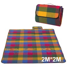Picknickdecke 200 x 200 cm Campingdecke Reisedecke Stranddecke Picknick Matte