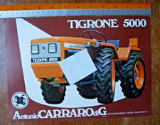 Depliant Brochure trattori Antonio CARRARO TIGRONE 5000 Campodarsego Padova