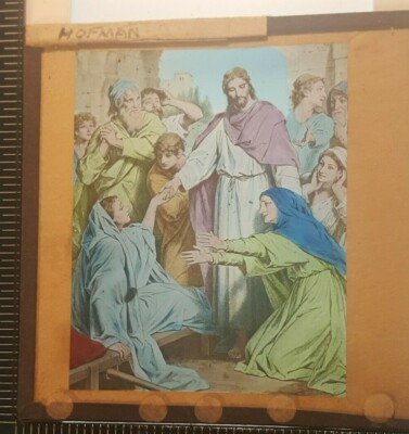 Antike magische Laternenfolie - Der Witwensohn - Leben Jesu Sonntagsschule