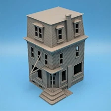 HO-Scale Pennsylvania Corner Store #2 Barber Deli -1:87 Scale Building