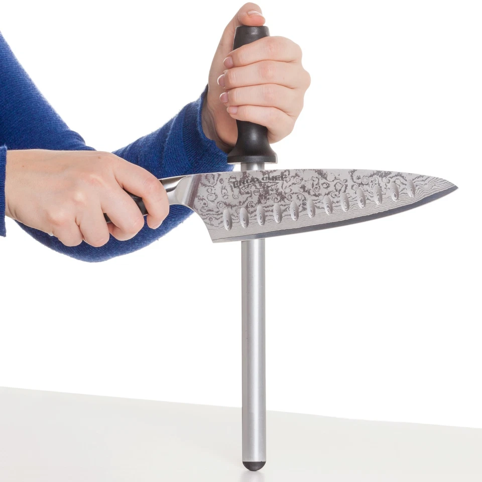 Ergo Chef Professional 600# Grit Diamond 12" KNIFE SHARPENER Rod Sharpening Tool - Image 2 of 4