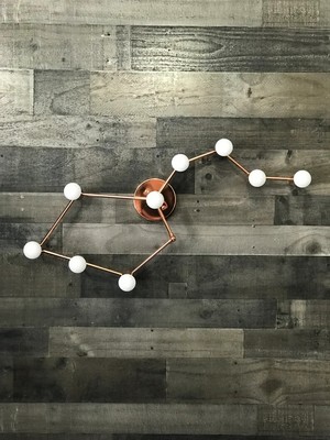 Leo Zodiac 9 Light Modern Industrial Vanity Mid Century Bathroom Light