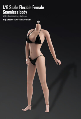ANT AB001S 1/6 Scale Female Big Breast Suntan Skin Flexible Seamless Action Body