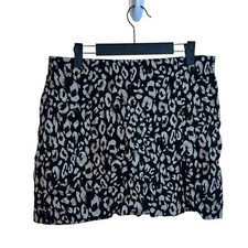 H M Animal Print Mini Skirt Women's Size Medium
