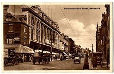Old postcard UNITED KINGDOM - NEWCASTLE. Northumberland Street - Ed. R. Johnston & Sons