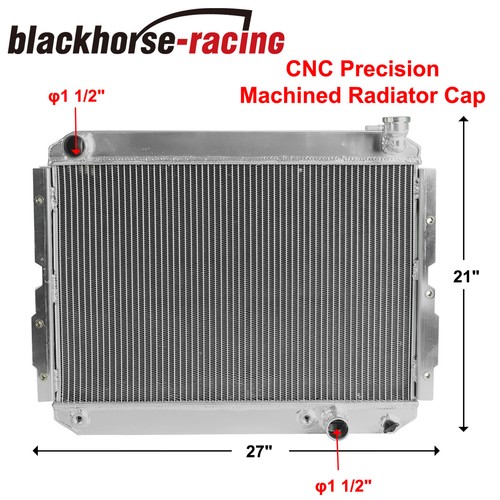 3Row Aluminum Core Radiator For 81-90 Toyota Land Cruiser FJ65 FJ60 4.0L 4.2L l6 - Picture 1 of 10
