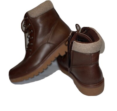G.H Bass & Co. Flex Step Engineered Chuka Ankle Boots Men 10.5 M Leather Black G.H. Bass Chukka Boots Men 10.5D Chuck Shoes Brown Leather  main image 3