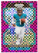 TRAVIS ETIENNE JR. 2021 Panini Prizm Purple Power Rookie Card RC 23/49 #344 Jags