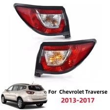 Pair Tail Lights For 2013-16 17 Chevrolet Traverse Rear Lamp Halogen W/Bulb L+R