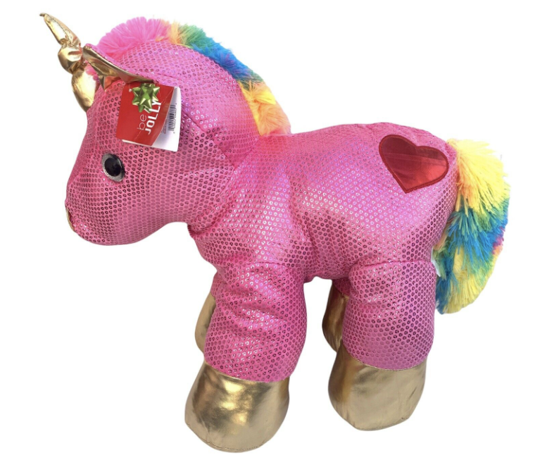Dan Dee Large Sparkly Plush Unicorn Animal 20