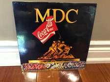 MDC Metal Devil Cokes MDC7 W/ Insert Letter LP Punk Rock VG
