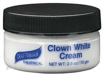 Trucco Teatrale Graftobian Viso E Corpo – Crema Bianco Clown 2.5 Oz, Made In USA