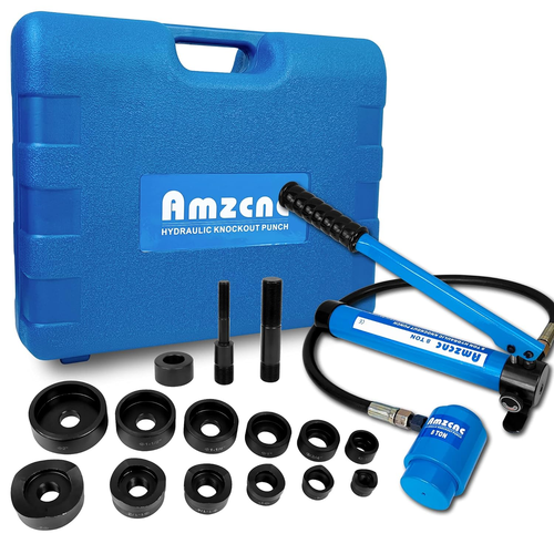 Hydraulic Knockout Punch Electrical Conduit Hole Cutter Set Tool Kit 1/2"-2 inch - Picture 9 of 12
