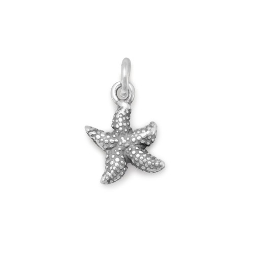 Authentic 925 Sterling Silver Small Starfish Women's Bracelet Charm - 第 1/3 張圖片