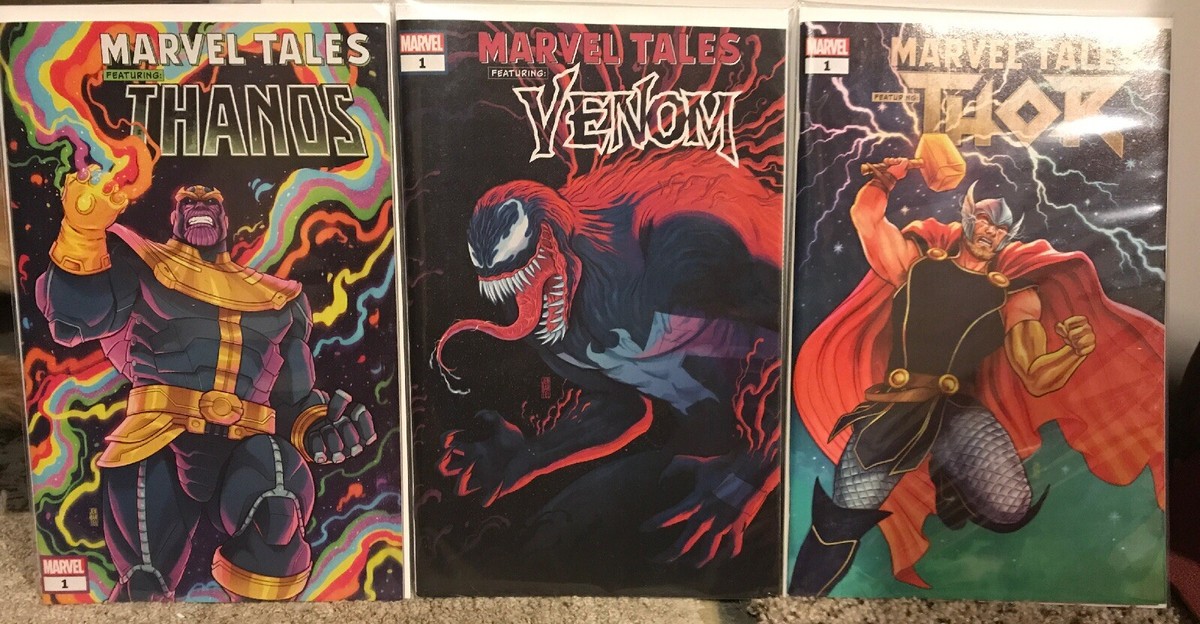 MARVEL TALES THANOS #1 MARVEL TALES VENOM #1 MARVEL TALES THOR