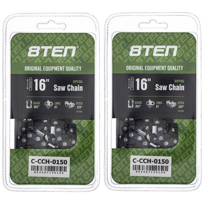 Chainsaw Chain 16 Inch .063 .325 67DL for Solo 634 22LPX067G 22BPX067G 2-Pack