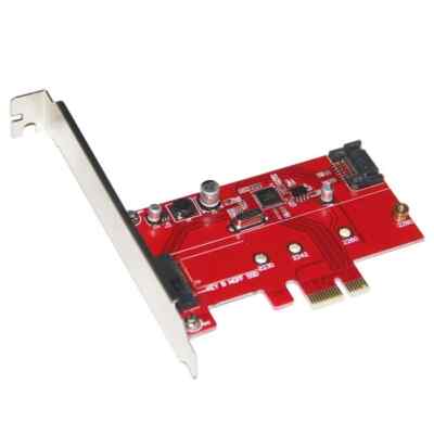 Desktop PCI-E 2.0 to Key B / SATA 3.0 B-key Card for 2230/2242/2260/2280 SSD