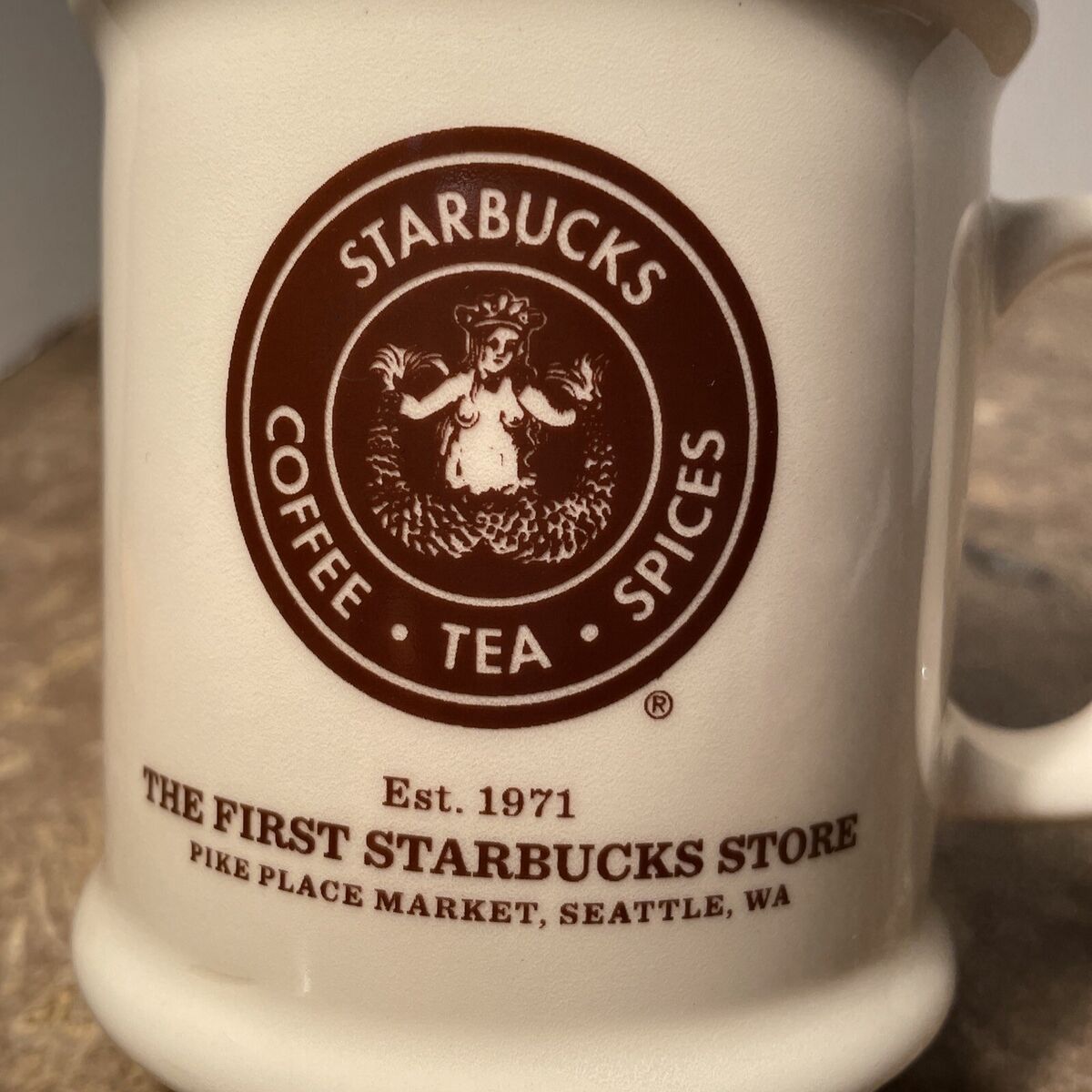 Vintage The First Starbucks Store Pikes Place Est. 1971 Vintage The First Starbucks Store Pikes Place Est. 1971