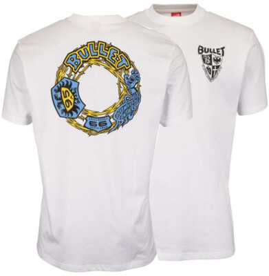 SANTA CRUZ Retro '80s design Skateboard Tee Shirt - Bullet SANTA CRUZ Retro '80s design Skateboard Tee Shirt - Bullet