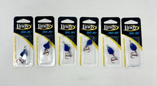 * LINDY * ' 360 JIG ' 3/8 OZ ' LTS6111 ' - METALIC BLUE - LOT OF 6
