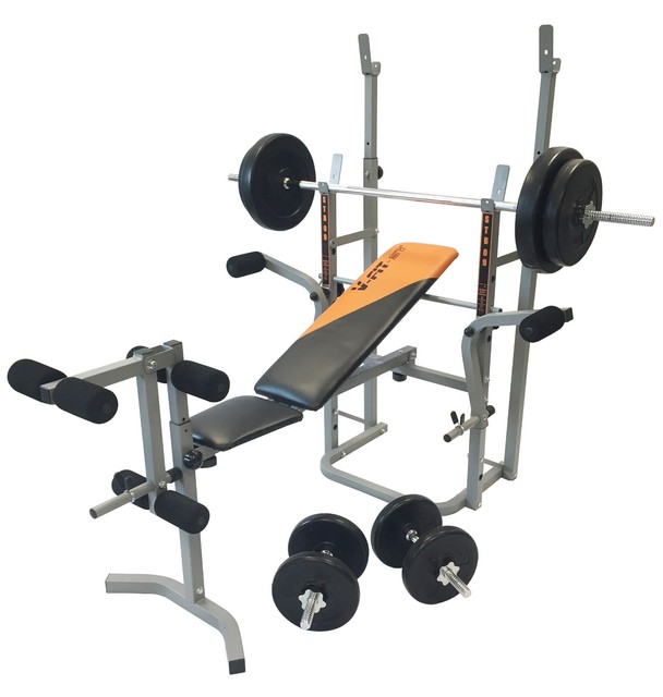 V Fit Stb09 4 Folding Weight Bench 50kg With Weight Set For Sale