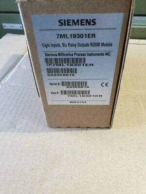 Siemens Milltronics 7ML19301ER RD500 8 INPUTS 6 OUTPUTS RD500 MODULE