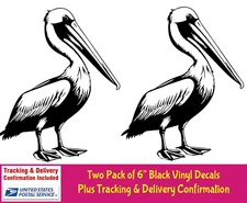 Pelican Two Black Vinyl Graphic Decal Car Window Laptop Notebook Tablet Tumbler