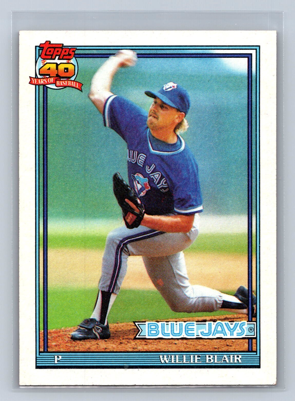 Willie Blair 1991 Topps #191 Toronto Blue Jays