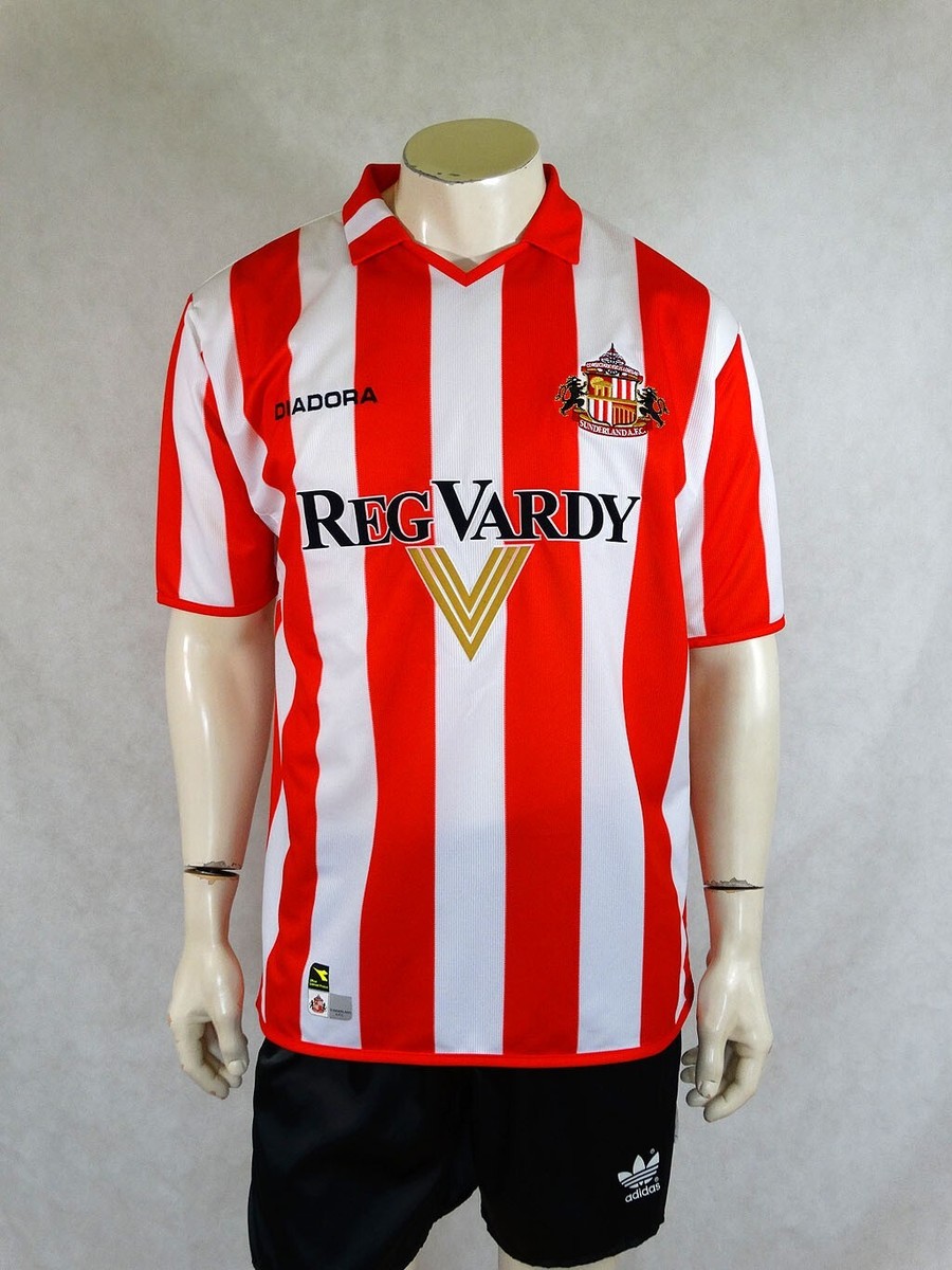Maillot D'Accueil Diadora Sunderland FC 2004-2005 Pour Hommes Taille M