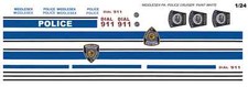 MIDDLESEX TOWNSHIP PA. Police Cruiser 1/25th - 1/24th Scale WATERSLIDE DECALS