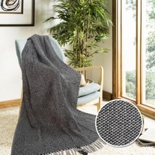 Cotton Throw and Blanket  Picnic or Camping  50X60 Inches  Indoor and outdoor