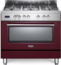 Delonghi Pro96Mred Cuisine 90X60 Four Multifonction 5 Brûleurs Pizza Bordeaux