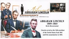 AO- 4383-1, 2009, Abraham Lincoln, Add-on Cover, Birth Bicentennial, First Day C