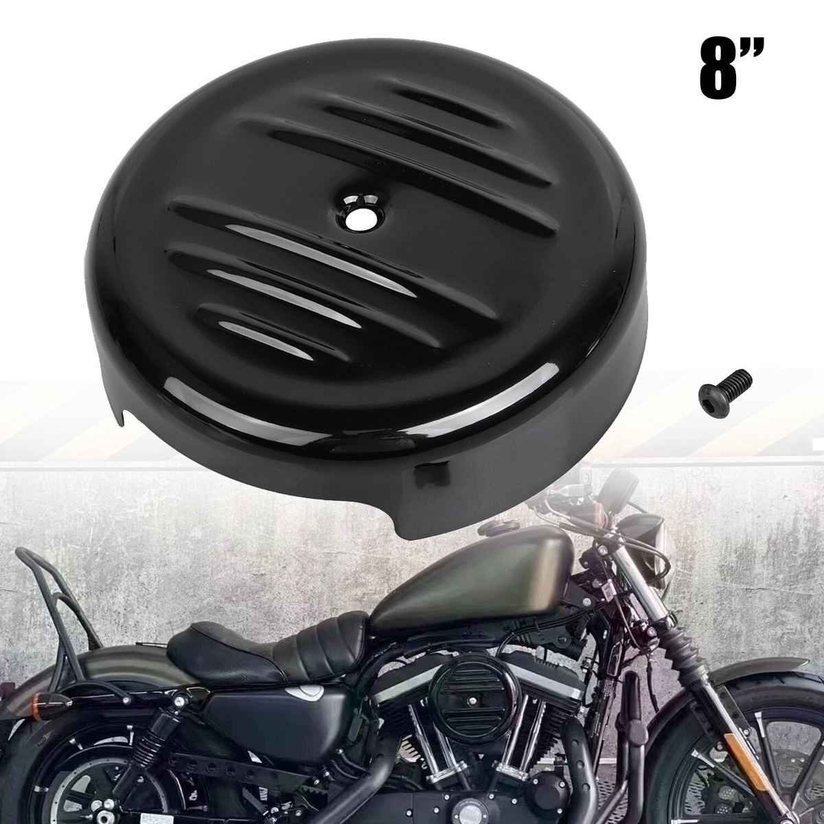 Harley-Davidson エアクリーナーカバー ブラック 8