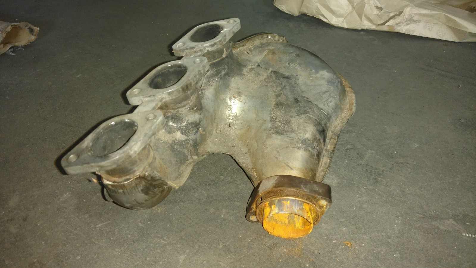 LAMBORGHINI MURCIELAGO LP640 LEFT SIDE EXHAUST MANIFOLD OEM 07M253171A