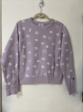 VINTAGE CHAMPION REVERSE WEAVE CREW NECK SWEATSHIRT Purple Lilac Medium
