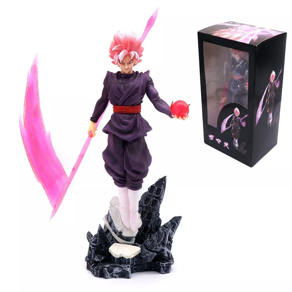 Figurine Black Goku avec Socle LED et Faux - Dragon Ball Super