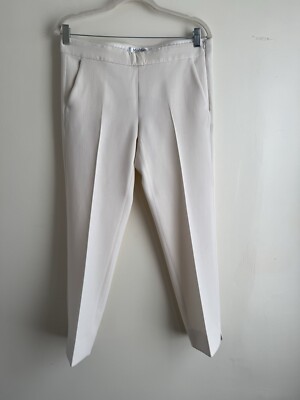 Max Mara - Virgin Wool Cream Ivory Dress Pants Size 8 US IT 42