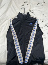 Kappa blue and white tracksuit zip-up top.