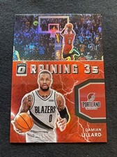 2021-22 Optic Damian Lillard Raining 3s Holo Red Prizm /99 SP