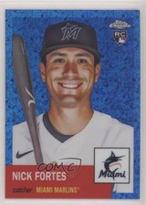 2022 Chrome Platinum Anniversary Blue Mini-Diamond Refractor Nick Fortes 7pv