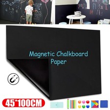 45*100cm Magnetische Tafelfolie Selbstklebend Beschriftbar Wanddeko Film NEU