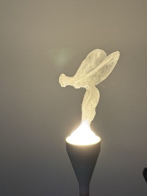 Rolls Royce  Spirit of Ecstasy  ornament, hi intensity LEDs and power supply 