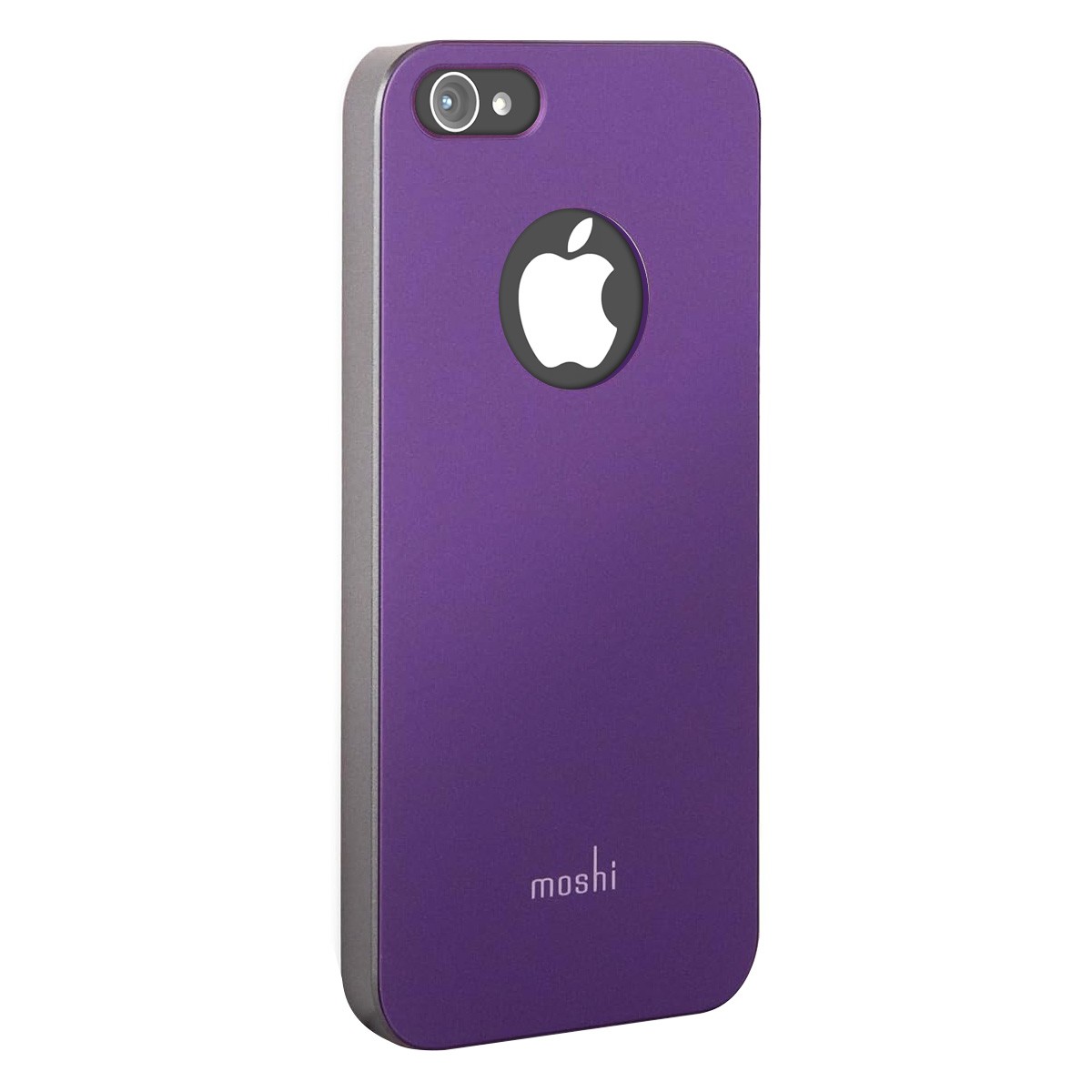 Coque iPhone 4S Moshi iGlaze finition titane violet premium - 4