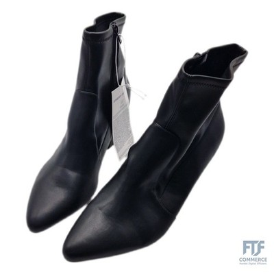 Damen Zugeschnittene Stretchstiefelette mit Absatz, 43 EU Weit Amazon Essentials