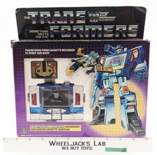 Soundwave & Buzzsaw 100  Complete W Box & Insert 1984 Vintage G1 Transformers